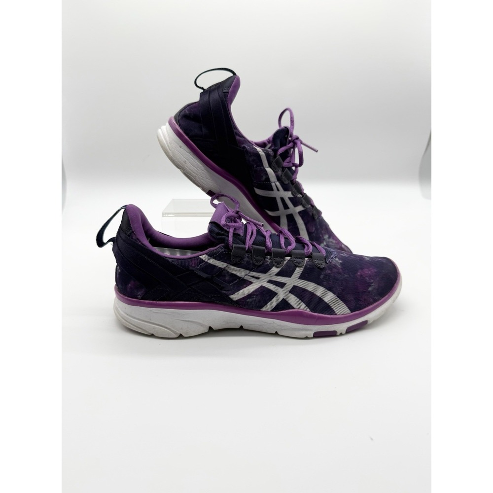 Asics Shoes Women's 6.5‎ Gel-Fit Soft Athletic Sneakers Running S566N Purple EUC